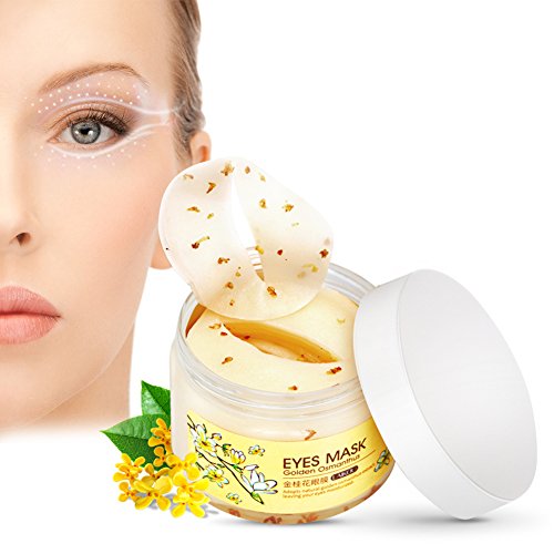 Preisvergleich Produktbild 80 Stücke Osmanthus Feuchtigkeitsspendende Augenklappe Anti Falten Reduzieren Augenringe Feinen Linien Augenbeutel Entfernung Firming Feuchtigkeitsspendende Augenmaske Geschenke für Frauen