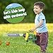 Sunny Days Entertainment John Deere Leaf Blower Toy for Kids – Pretend Construction Tool with Lights and Sounds | Blows Real Air