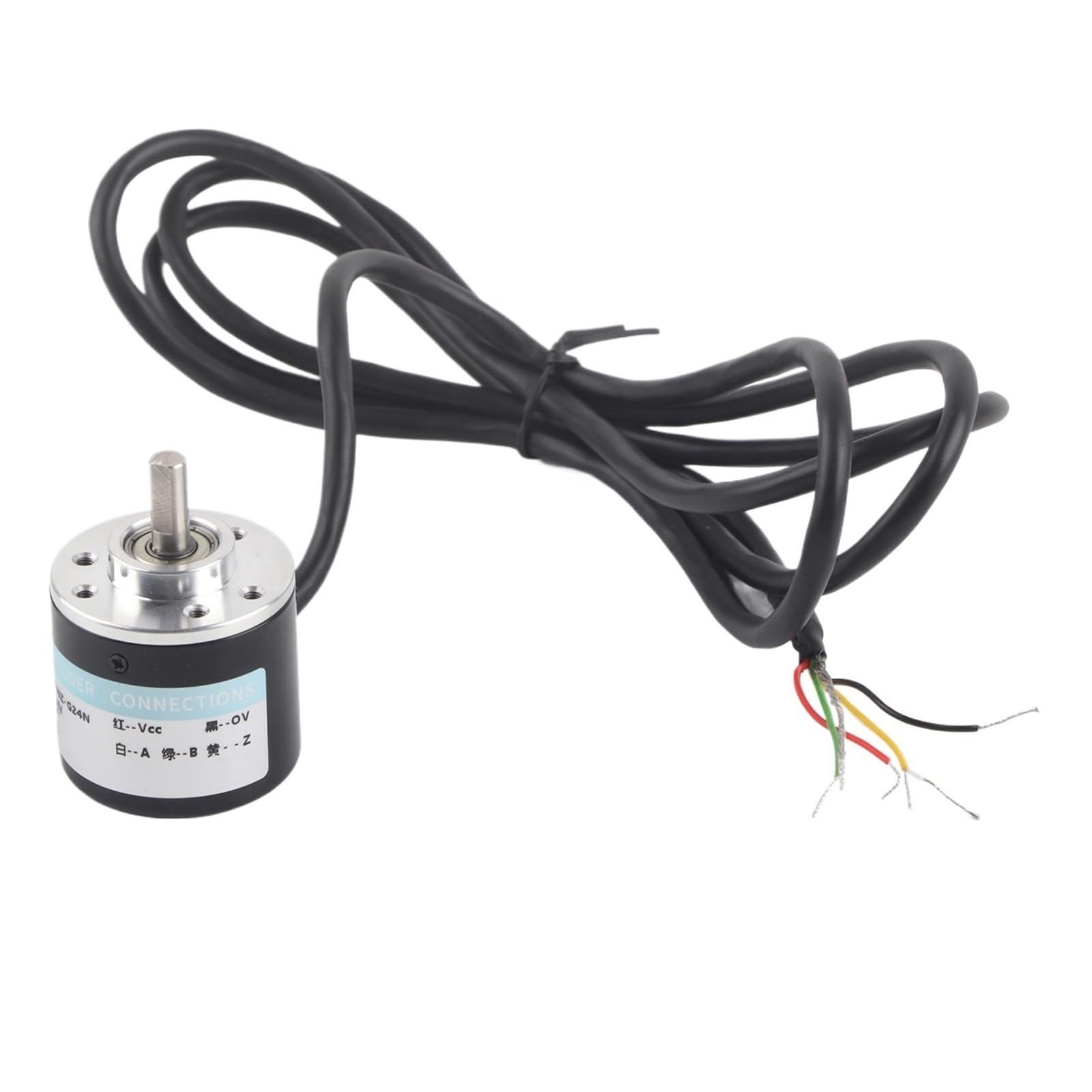 Inkremental-Drehgeber 3-Phasen-Encoder, Encoder mit Vollwelle, 3-Phasen-Bewegungssteuerungskomponente, 30 kHz, 1000B/1024B, DC 5–24 V(1000Z)