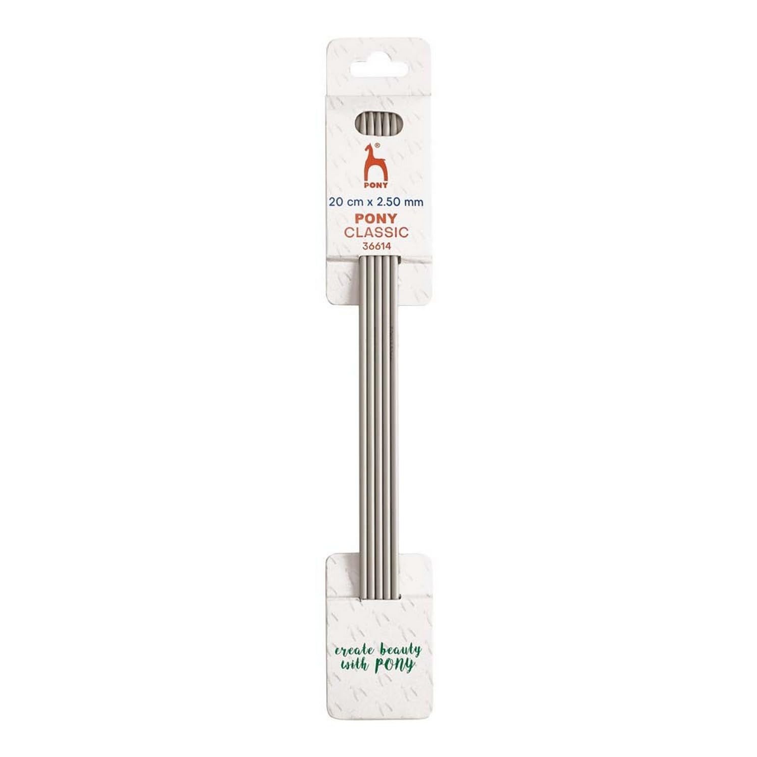 Pony Classic Double Pointed Needles Aluminium 20cm 2.5mm - 1pc