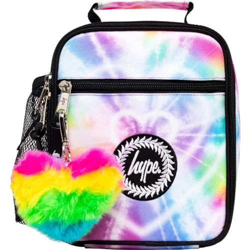 hype Rainbow Heart Tie Dye Lunch Box, standard size