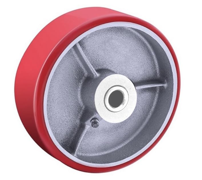 Heavy Duty Casters Wheels 4" 5" 6" 8" DiameterX2 Width Industrial Caster Wheels Polyurethane Wheel with Capacity 800-1,500 lbs/pcs Used in,Trail Jack,