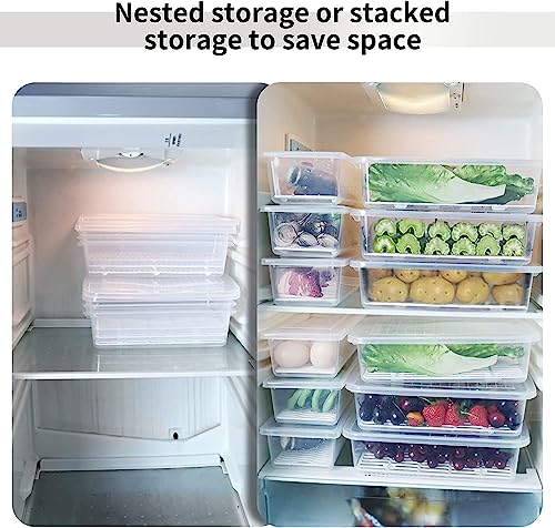 Image of VYOOx Airtight Storage Containers Set of 4, 2500ML Large Capacity | BPA Free Kitchen & Pantry Organizer Boxes | Leakproof Fridge Storage Containers for Rice, Flour, Pulses