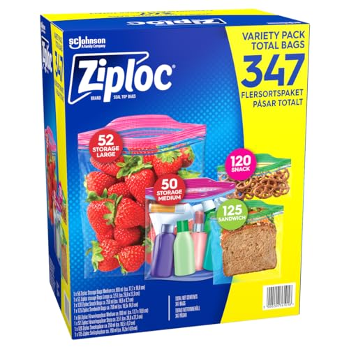 Ziploc Variety Pack 347ct/1un UK