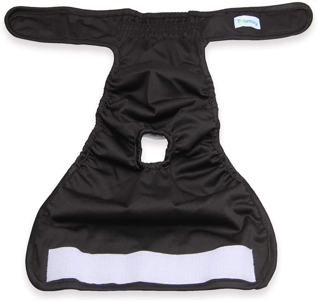 Teamoy 4pcs Pannolini Cane Femmina, Nero + Verde + Rosa + Viola, XL | Pantaloni per Cani Lavabili e Riutilizzabili, Pet Pannolini Altamente Assorbenti e Confortevoli