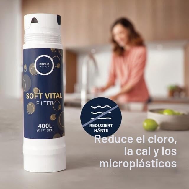 Filtro Grohe Blue de magnesio y zinc, recambio premium de 400L 5