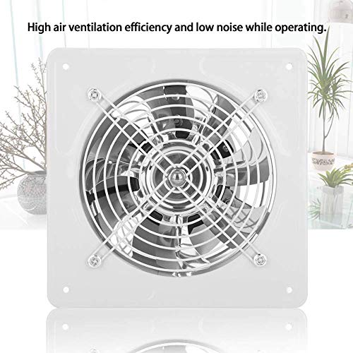 Aramox Extractor de pared de 40 vatios y 220 V, apertura de ventilación de ventana de bajo ruido para baño, cocina (blanco)