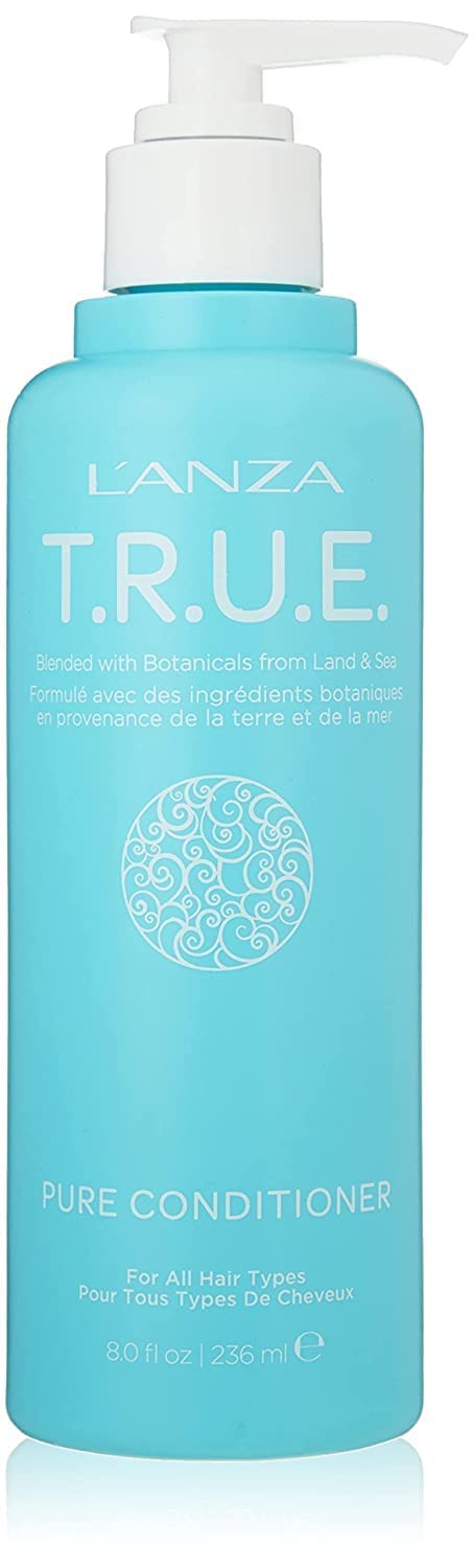 L'ANZAT.R.U.E. Pure Sustainable Conditioner - Rich with Aloe Vera and Rice Protein, Color Safe Daily Hair Care, Deeply Nourishing moisturizer, Parabens, Sulfates, and Fragrance-Free (8 Fl Oz)