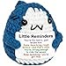 Krinisou Positive Animals Crochet Shark Gift – Emotional Comfort Shark Plush with Support Message, Self Care and Mental Health Gift, Uplifting Thinking of You Gifts for Women Men