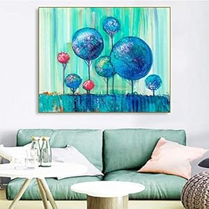 Danjiao Schilderij op abstract canvas, kalligrafie, graffiti, bomen, posterprint, moderne afbeelding voor muren, foto’s…