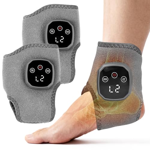 YAZHI Foot Massager 2-in-1 Warming Wrap &ndash; Relax & Renew Foot & Ankle Massager with 3 Modes...