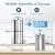 AQUA CREST Gravity Water Filter System, 304 Stainless Steel Countertop System with 4 Filters and Anti-Slip Stand, Reduce Fluoride and Chlorine, 2.25G, for Home, Camping, RVing, Off-Grid, Emergencies
