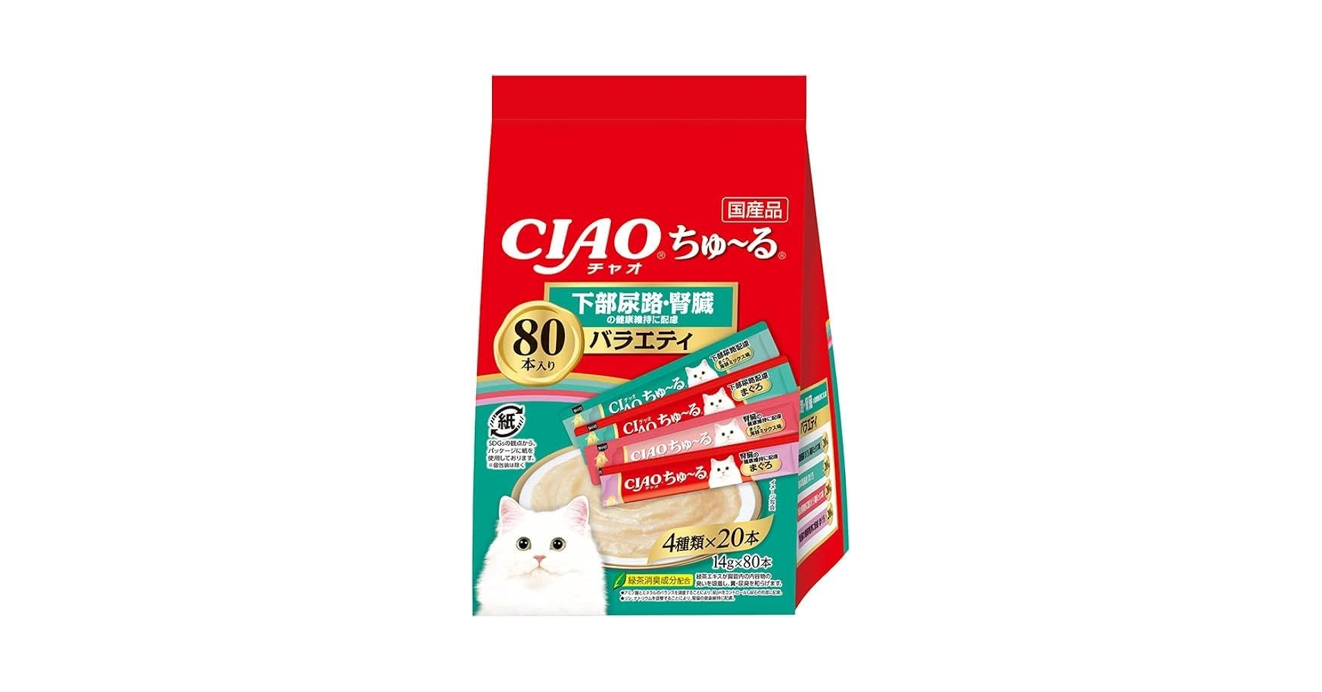 Amazon.co.jp: チャオ キャットフード 下部尿路サポート