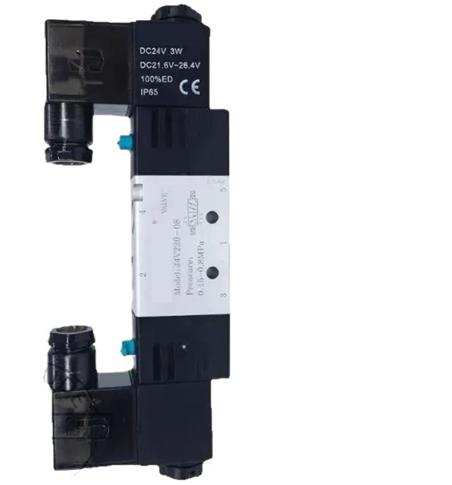 Opeusliev 4V220-08 Ac220v 1Pc Solenoid Valve 4V220-08 Dc24v 4V230c-08 Ac220v 4V230c-08 Dc24v