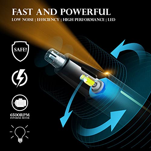 Numifun Ear And Nose Hair Trimmer 2023 Upgrade Rechargeable Nose Trimmer For Men And Women Ipx7 Waterproof Dual Edge Professional Painless Eyebrow Facial Ear Hair Trimmer Clipper #TOP5