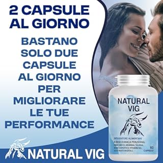 Integratore Naturale con Maca e Arginina – Supporto Energia, Vitalità e Benessere Maschile – Formula Naturale per Performance e Resistenza