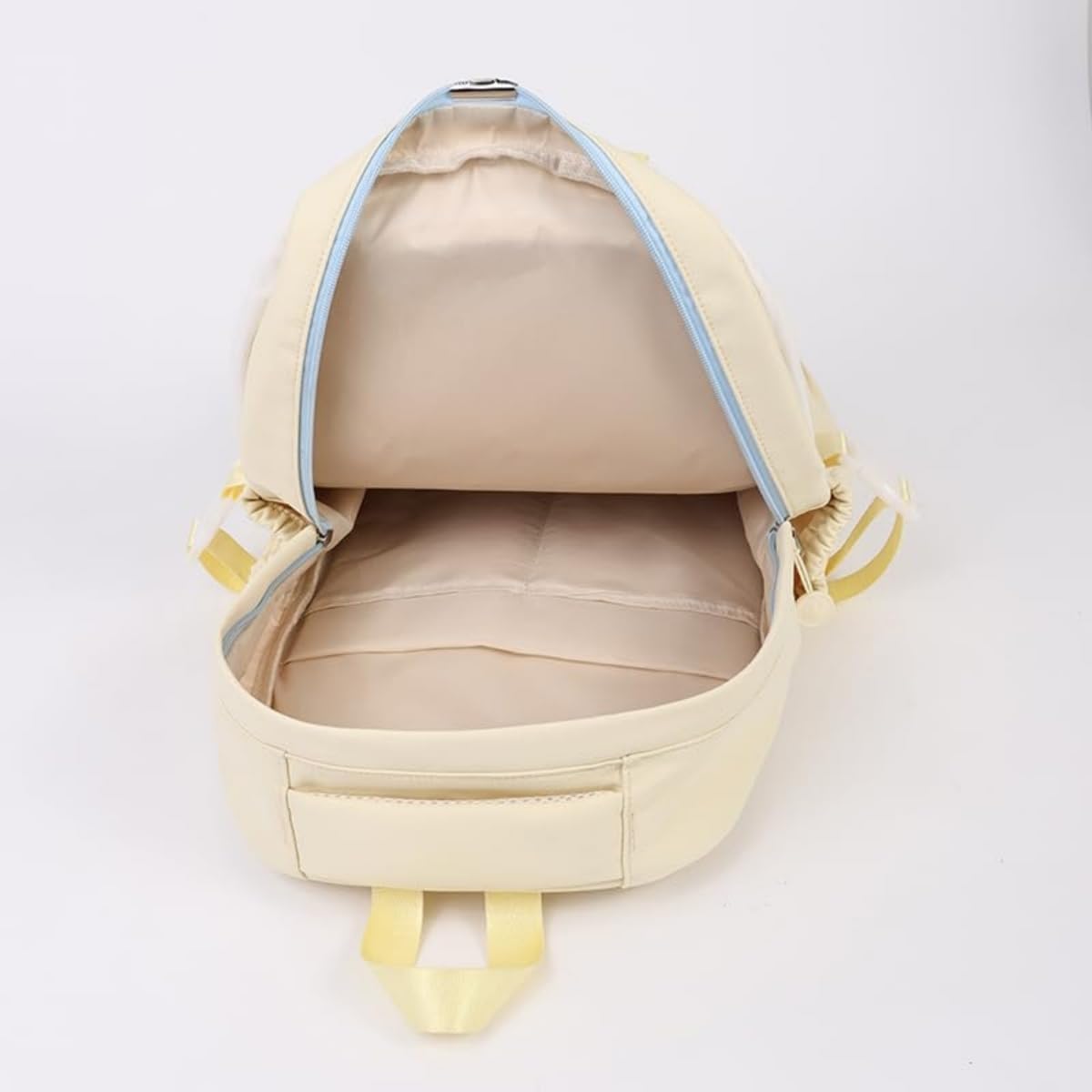 Mochila Escolar Niña Adolescente, Conjunto de Bolsos Escolares con Bandolera y Estuche, Gran Capacidad, Diseño Kawaii,3 Piezas para Adolescentes, Primaria y Secundaria (Yellow)