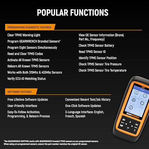 Image of GEARWRENCH Universal Tire Pressure Monitoring System Programming & Diagnostic Tool | GWTPMS
