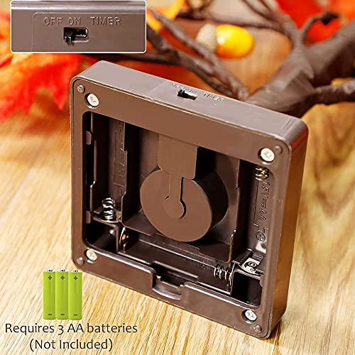 image for Twinkle Star 24 LED Tabletop Lighted Maple Tree Battery Operated, Than