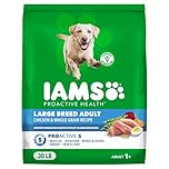 IAMS Proactive Health Adult Large Breed Dry Dog Food – Chicken & Whole Grain Recipe – 13.61KG (30LB) Bag