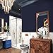 Jeweluck Navy Peel and Stick Wallpaper Navy Wallpaper 15.7inchx393.7inch Dark Blue Contact Paper Peel and Stick Matte Solid Removable Self-Adhesive Wall Paper for Cabinets Bedroom Decorative Vinyl