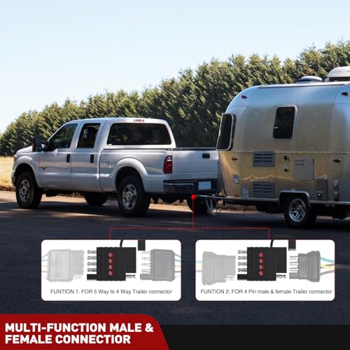 Image of Nilight 5 Way Flat Trailer Wiring Tester Male Female Double End
