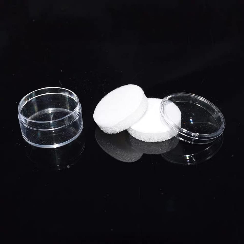 12 szt. małe luźne diamentowe pudełko ekspozycyjne z kamieniami szlachetnymi okrągłe pudełko na biżuterię puste przezroczyste plastikowe pojemniki