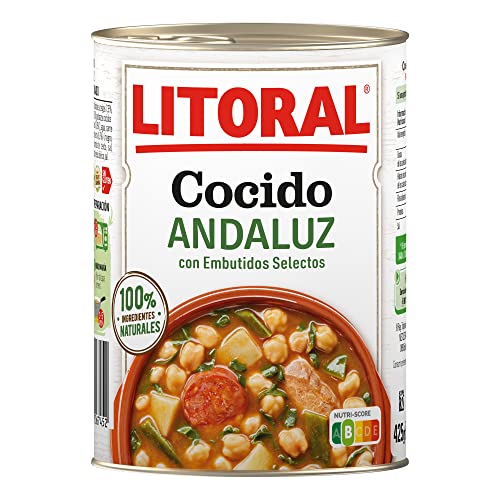 LITORAL Cocido Andaluz - Plato Preparado Sin Gluten - 425g