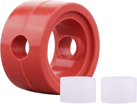 DERNORD Sanitary Butterfly Valve Repair Kit, Silicone Seat w/ 2 Bushings - for 1" Valves