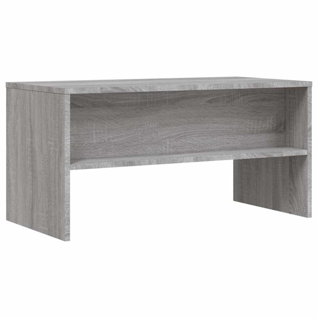 Mobile per TV grigio Sonoma, 80 x 40 x 40 cm, con scomparto aperto, spazio per soggiorno, camera da letto, home theater, come mobile basso, credenza