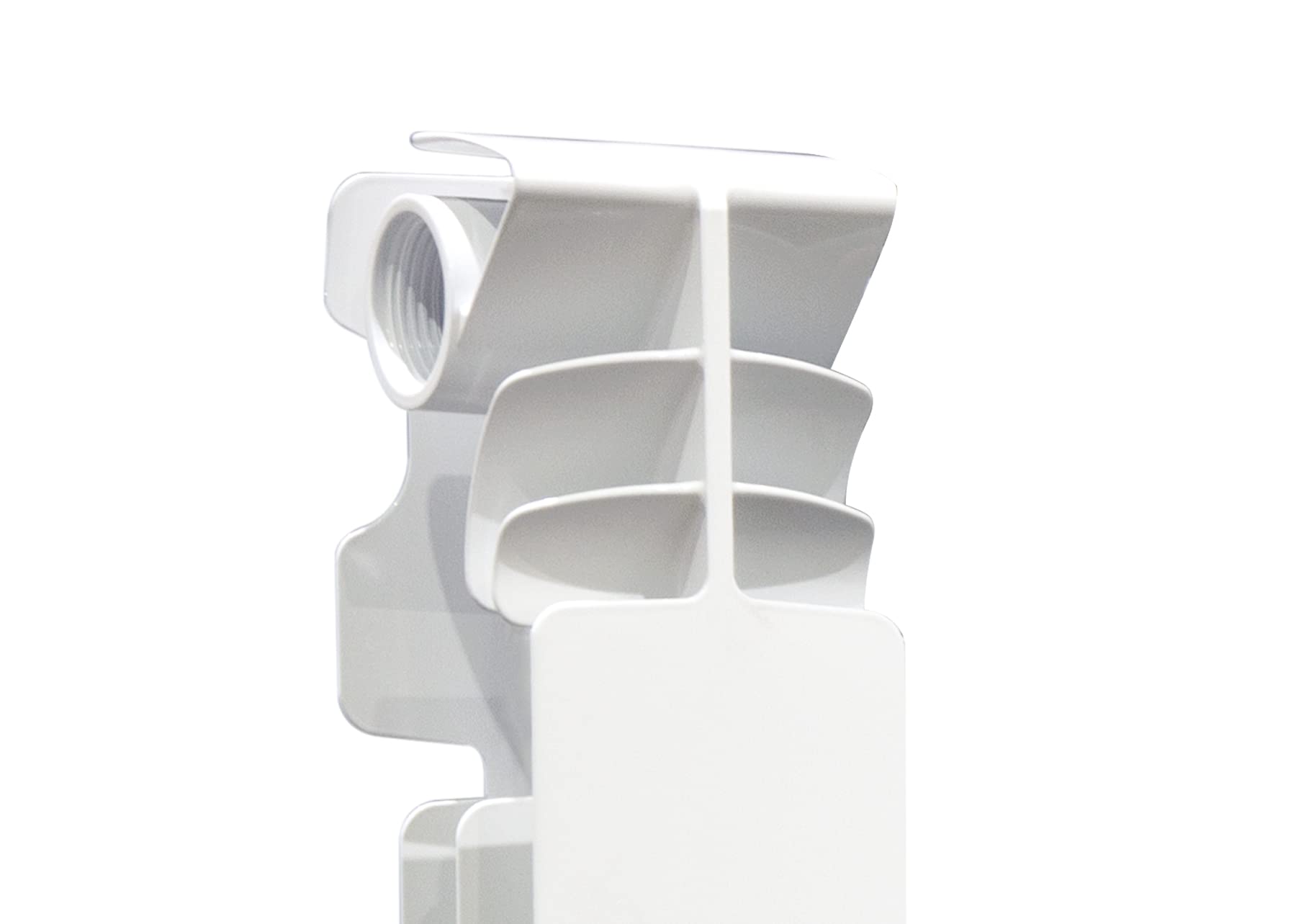Fondital V710AM04408 Radiatore in alluminio pressofuso Exclusivo D3, Interasse 600 mm, 8 elementi, bianco