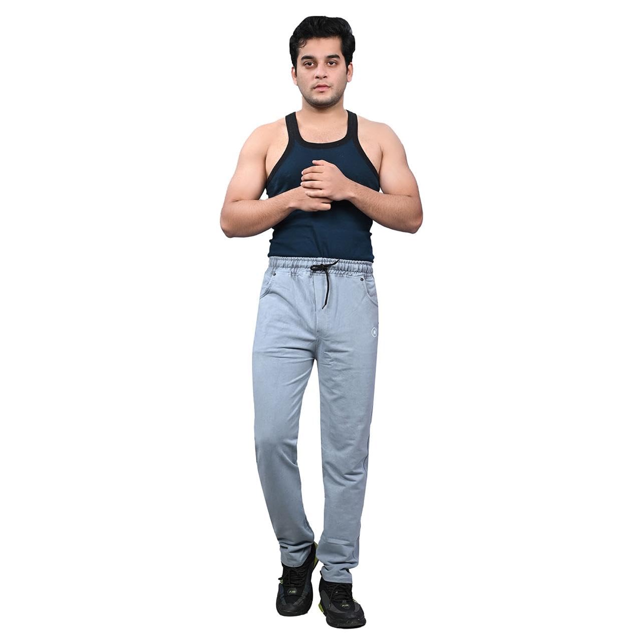 Neocardin Men's & Boy's Medium Grey Joggers, Pant Regular Fit.-image-13