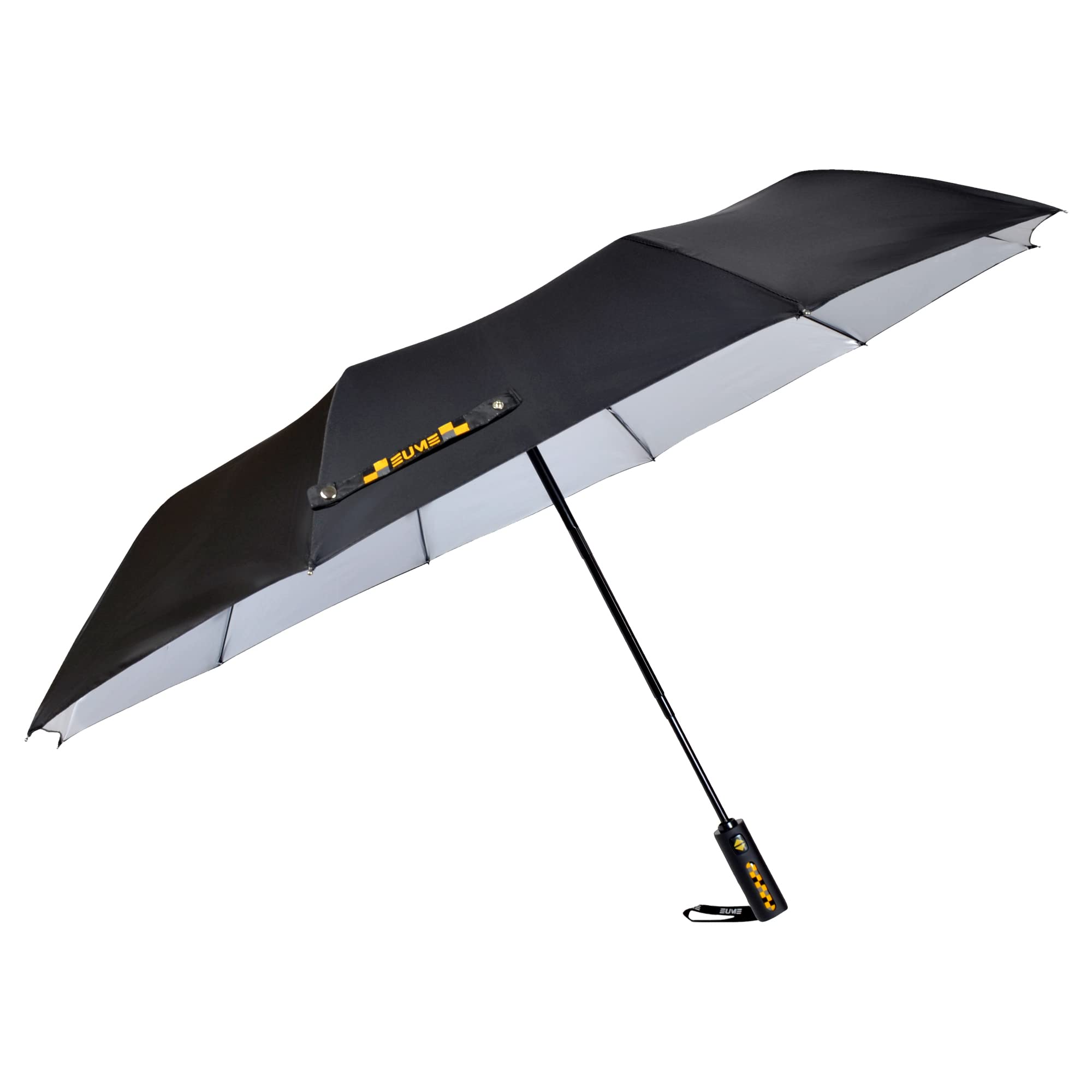 EUME Salvage 23.5" Inch 3 Fold with Auto Open and Close Umbrella for Men and Women, Light Weight
