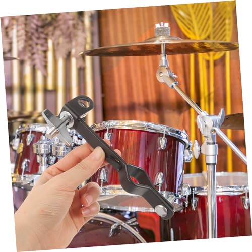 Soporte para montaje de Cowbell con clamp, accesorio versátil para batería para colocar cowbell de forma segura, diseño ergonómico para uso cómodo miniatura 5