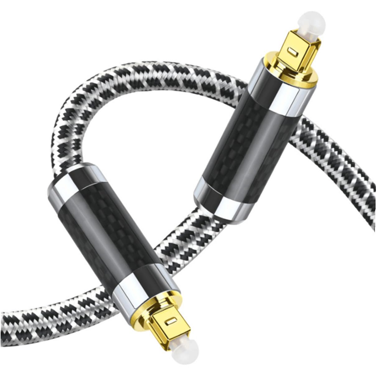 DOITOOL Cavo Audio Ottico da Metri Cavo Audio Digitale Connettori Placcati in Oro Trasmissione senza Disturbi Elettromagnetici