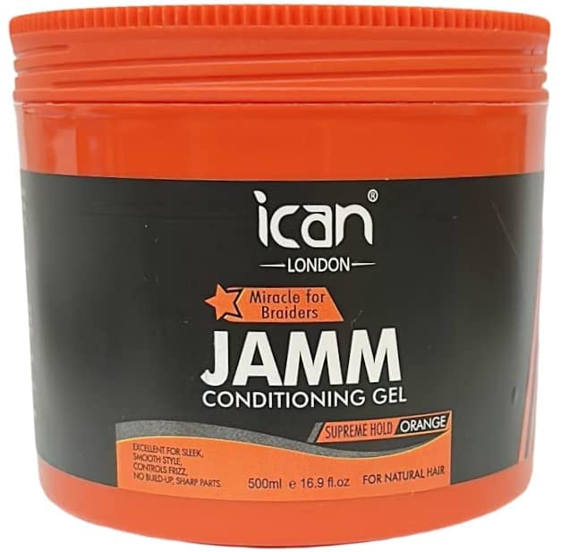 ican London Jamm Conditioning Gel Supreme Hold With Orange 500ml, 500 ml (Pack of 1)