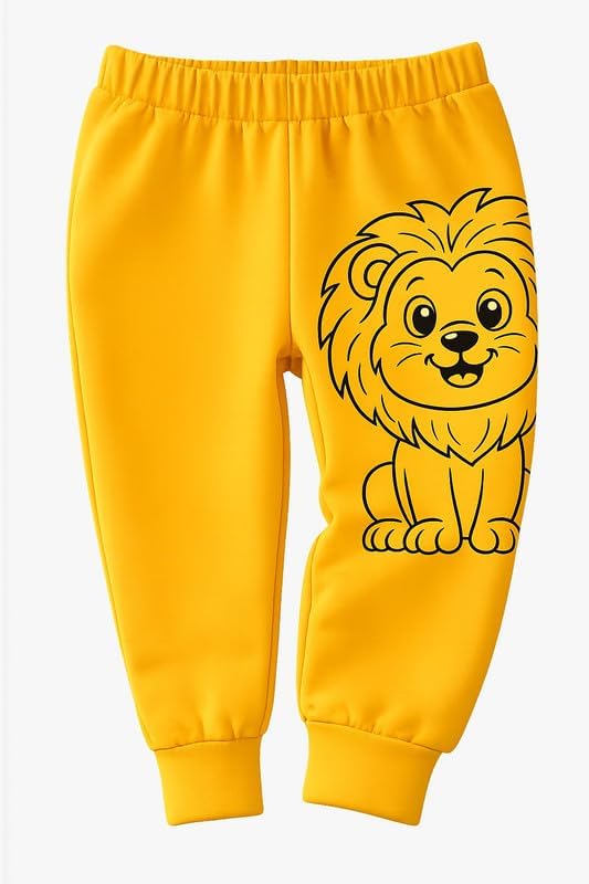 Image of EIO Unisex Cotton Pajama Pants for Boys & Girls Combo Pack | Kids & Baby Soft Sleepwear Pyjamas Combo Pack | Toddler Breathable Nightwear Bottoms