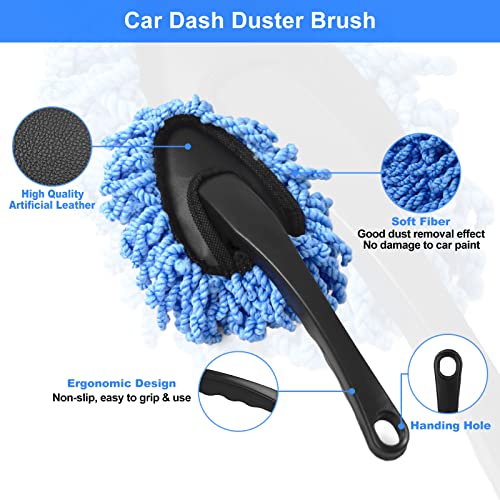 11Pcs Auto Car Detailing Brush Set, Car Interior Detailing Kit, Includes 5 Car Detailing Brushes, 3 Wire Brush, 1 Car Dash Duster Brush, 1 Air Vent Brush, 1 Towel For Cleaning Car Interior, Dashboard #TOP3