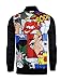 SCREENSHOT-S51050 Hip-Hop Urban Fashion Bomber Jacket - Outdoor Lightweight Streetwear Pop Art Cartoon Graffiti Print Zip Up Top-Pop-Medium