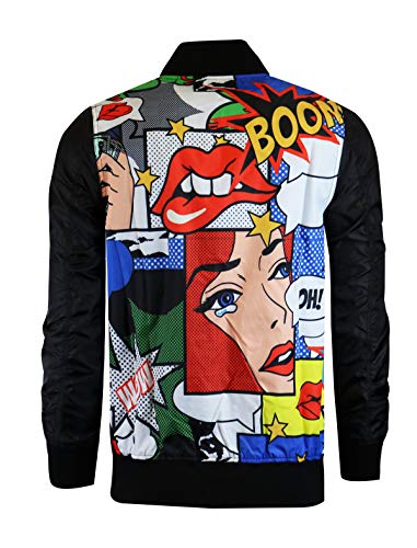 Image of Screenshotbrand Lightweight Hooded Water Resistant Windbreaker - Zip-up Fashion Map Print Rain Jacket