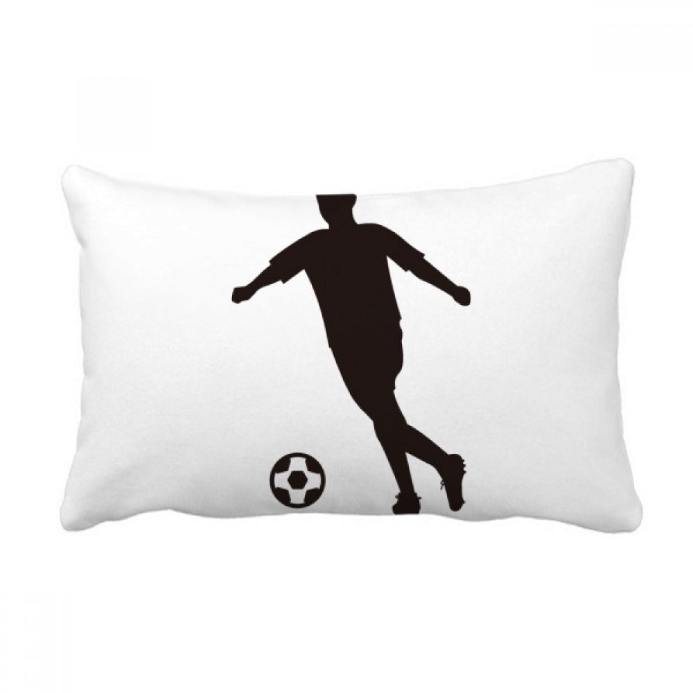 Oreiller lombaire sport silhouette football le cadeau de décoration idéal pour fan