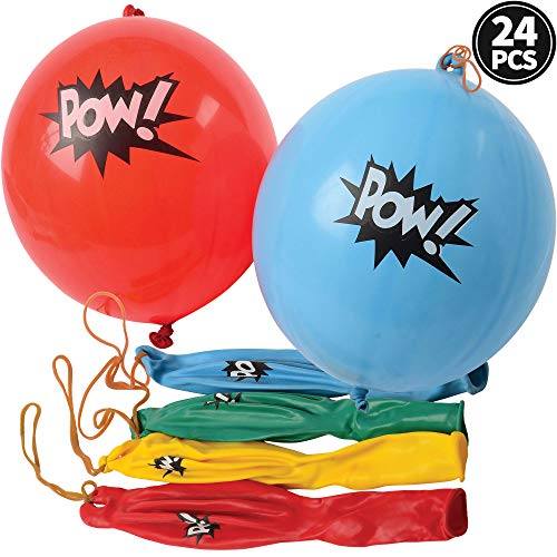 Bedwina GS835 Superhero Punch Balloons - Pack Of 24 Bulk, Large Punching Balloons For Kids, Punch Balls Bunch Balloons For Carnivals, Goodie Bag Stuffers For Kids, Punch Balloon Birthday Party Favors thumb #5