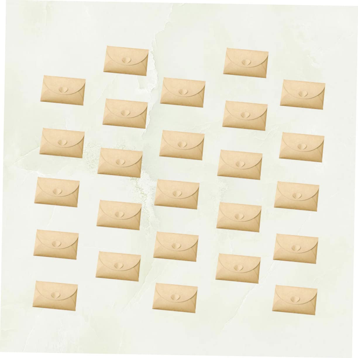 DOITOOL 100Pezzi Buste Carta Vintage con Chiusura per Te Buste Ecologiche e Biodegradabili per Regali e Conservazione