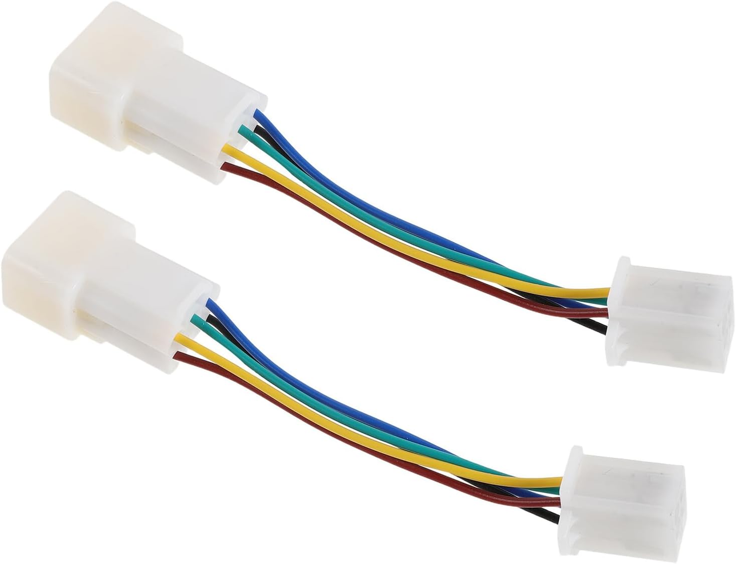 Healvian 2pcs Electric Scooter Motor Cable Harness with Hall Sensor Plug B-type Electric Bike Wire Harness Extension Cord for E-bike Motor Controller Phase Angle Conversion