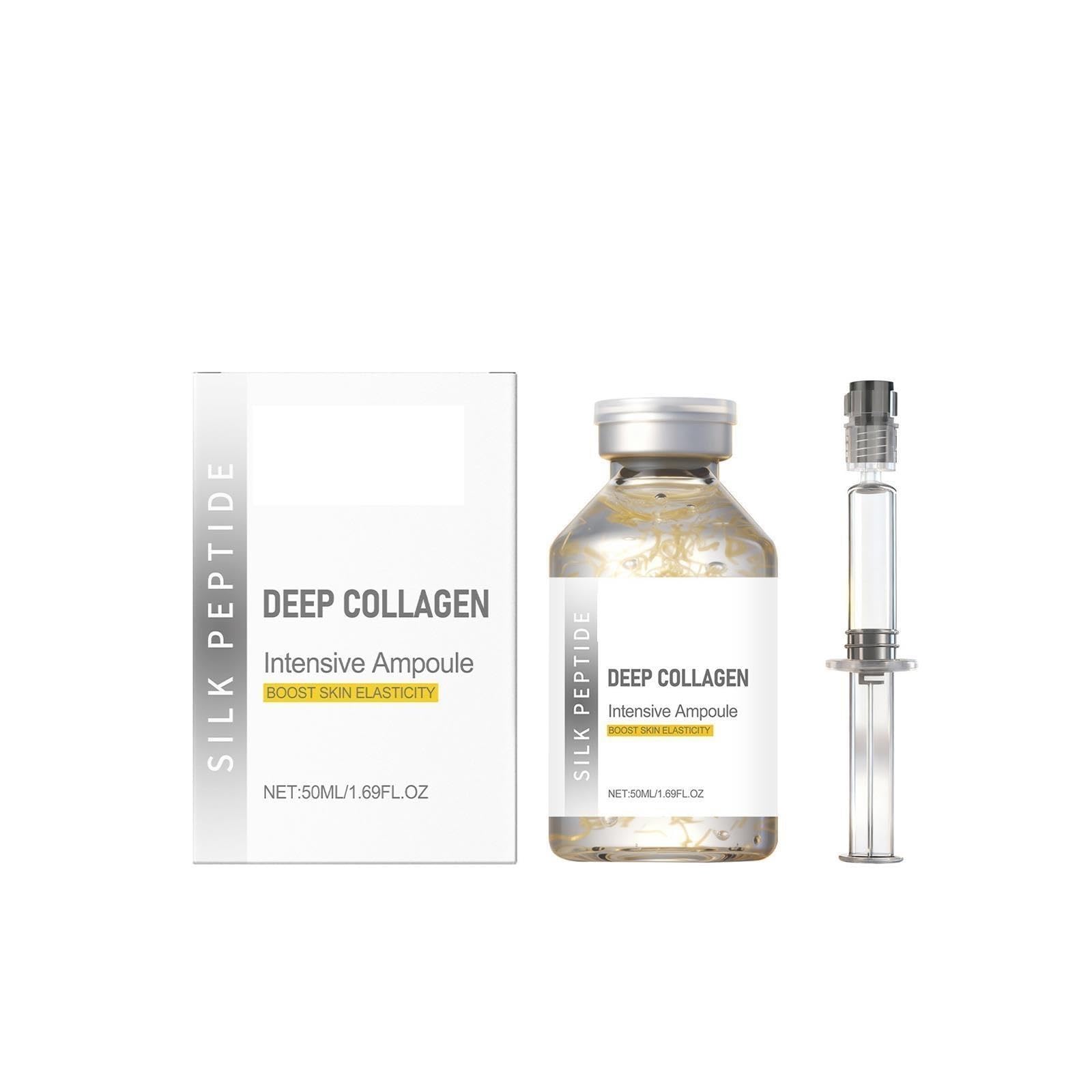 Siero viso rassodante con fiala di peptidi di seta al collagene con peptidi di rame, 50 ml(3pcs)