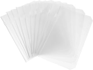 VILLCASE 12Pcs Clipes De Fichário Fornecimento De Orçamento Fornecimento De Livro De Orçamento Inserções De Livro De Orçamento Com Zíper Inserção De Orçamento Fornecimento De Fichário