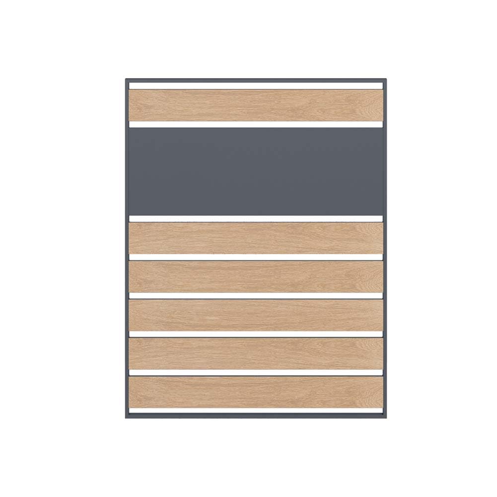 SCHARTEC Mülltonnenverkleidung 3 oder 1 seitig 240 l erweiterbar Mülltonnenzaun anthrazit Holz Mülltonnebox Mülltonnen Einhausung Einfassung Sichtschutz (1-seitig)