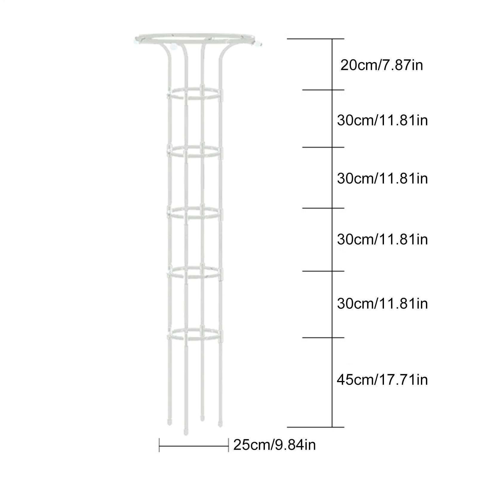 Obélisque de Jardin - Treillis Vertical en Acier Inoxydable pour
