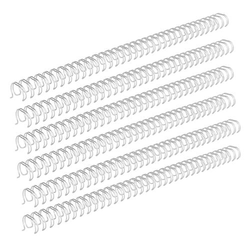 Yanmis ダブルループワイヤバインディングスパインヘビーデューティバインディングワイヤ100枚の容量容量A4は、レポート、プレゼンテーション(金)のために鉄を文書化します (銀)