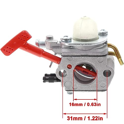 ZAMDOE WT-458 Carburetor for Homelite A03003 A03002 A04445A ST145 ST155 ST175 ST185 ST275 ST285 ST385 ST485 SX135 GST18 HBC18 HBC28 HBC30 HLT15 HLT16 HLT18 HLT28 String Trimmer with Spark Plug - Image 2
